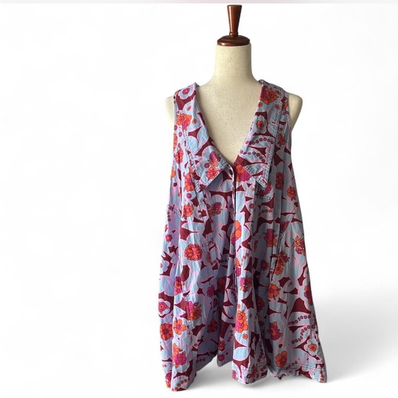 Free People Vintage Inspired Floral Dress - Picture 1 of 8